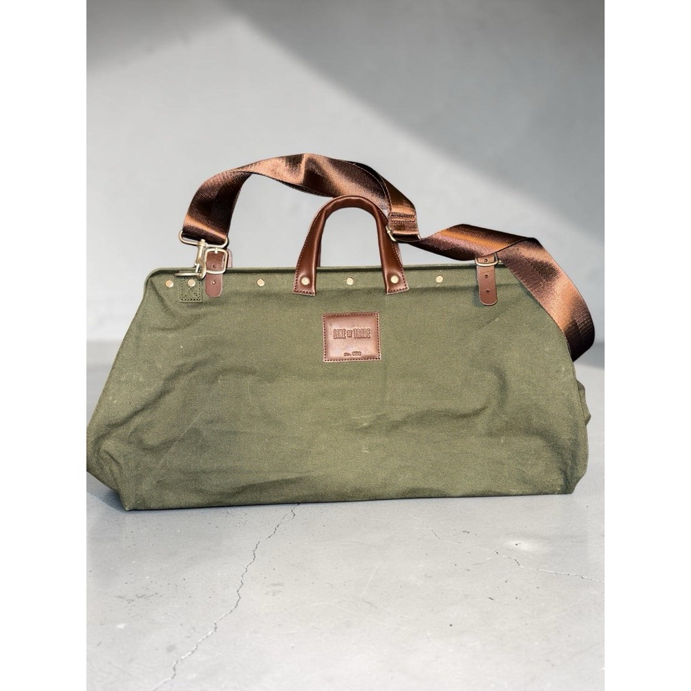 Line of Trade Canvas Weekender Bag No 0312 Olive Green Durable Large Size